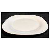 HB White Porcelain Plates - 12-Piece Set