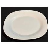 HB White Porcelain Plates - 12-Piece Set