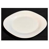 HB White Porcelain Plates - 12-Piece Set