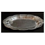 Vintage Lenox Platters & Silver Casserole Holder - Set of 3