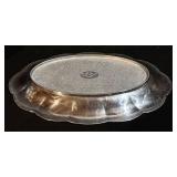 Vintage Lenox Platters & Silver Casserole Holder - Set of 3