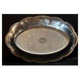 Vintage Lenox Platters & Silver Casserole Holder - Set of 3