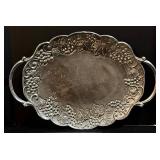 Vintage Lenox Platters & Silver Casserole Holder - Set of 3