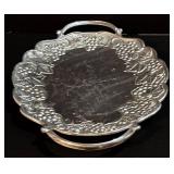 Vintage Lenox Platters & Silver Casserole Holder - Set of 3