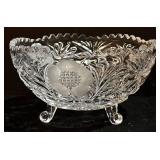 Vintage Crystal Cut Glass Bowls & Candy Dishes