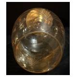 Creative Co-Op Hurricane Glass - Gold Base