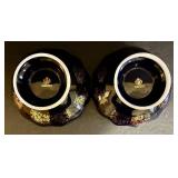 MZ Pair of Vintage Czech Republic Original Kobalt Bowls