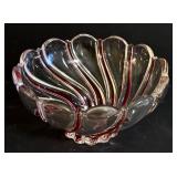 Vintage Mikasa Peppermint Swirl Candy Dish