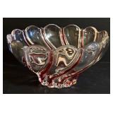 Vintage Mikasa Peppermint Swirl Candy Dish