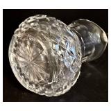 Crystal Glass Pitchers - Set of 3 with Diamond-Cut Pattern