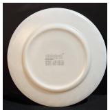 Chinbull 12-Piece Pink Floral 8 in Salad Plates - Heat-Resistant Opal Glassware