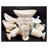 Moda Fina China White Dinnerware 13-Piece Set