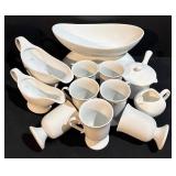 Moda Fina China White Dinnerware 13-Piece Set