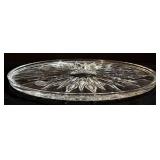 Variety of Lovely Vintage Glass Serving Platters and Bowls including a Vintage Mikasa Peppermint Swirl Bowl & Echt Bleikristall Crystal Bowl