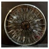 Variety of Lovely Vintage Glass Serving Platters and Bowls including a Vintage Mikasa Peppermint Swirl Bowl & Echt Bleikristall Crystal Bowl