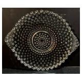 Variety of Lovely Vintage Glass Serving Platters and Bowls including a Vintage Mikasa Peppermint Swirl Bowl & Echt Bleikristall Crystal Bowl