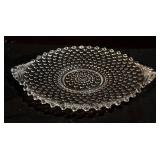 Variety of Lovely Vintage Glass Serving Platters and Bowls including a Vintage Mikasa Peppermint Swirl Bowl & Echt Bleikristall Crystal Bowl