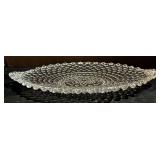 Variety of Lovely Vintage Glass Serving Platters and Bowls including a Vintage Mikasa Peppermint Swirl Bowl & Echt Bleikristall Crystal Bowl