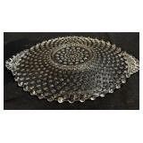 Variety of Lovely Vintage Glass Serving Platters and Bowls including a Vintage Mikasa Peppermint Swirl Bowl & Echt Bleikristall Crystal Bowl