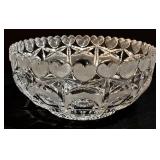 Variety of Lovely Vintage Glass Serving Platters and Bowls including a Vintage Mikasa Peppermint Swirl Bowl & Echt Bleikristall Crystal Bowl