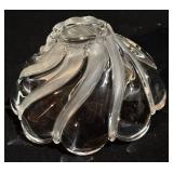 Variety of Lovely Vintage Glass Serving Platters and Bowls including a Vintage Mikasa Peppermint Swirl Bowl & Echt Bleikristall Crystal Bowl