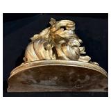 Ornate Baroque Acanthus Leaf Wall Bracket - Antique Gold Finish