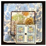 Fifth Floral Revelery Platter & 4 Plates Set, New