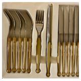RG Stainless Fruit Forks & Knives Set - 22 Forks, 16 Knives