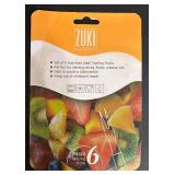 ZUKI Kitchenware 34-Pc Floral Dinnerware & Flatware Set with 6 Pink Tasting Forks