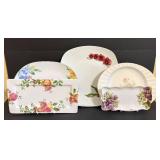 Five Floral Platters including Studio Nova Spring Rhapsody (5-Piece)