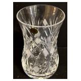 Handmade Crystal Cut Glass Tumblers - 3.5 in Tall - Diamond Pattern