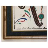 Ali Bozorgmehr Lyrics Calligraphy - Framed Artwork