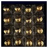 International Co. Gold-Tone Flatware Set - Wooden Box with Salt & Pepper Shakers, Candle Holders