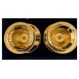 International Co. Gold-Tone Flatware Set - Wooden Box with Salt & Pepper Shakers, Candle Holders