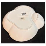 Cordon Bleu 3-Piece White Porcelain Platter Set