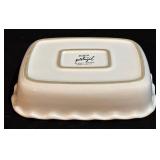 2 White Bowls & 14 in Baking Pan