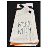 Rae Dunn Halloween Kitchen Towels - 16x26 (Lot of 3)