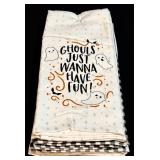 Rae Dunn Halloween Kitchen Towels - 16x26 (Lot of 3)