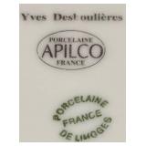 APILCO Shell Plates - 3-Piece Set - Porcelaine de Limoges, France - Largest Plate 13 in