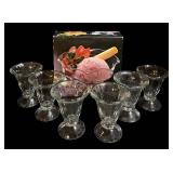 Studio Nova Parfait Footed Glass Cups - 6 Pcs - 4.75 in Tall
