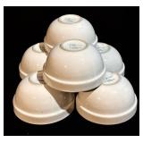 Pfaltzgraff 17in Platter with Mainstays Stackables Bowls (Lot of 6)