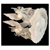 Crystal Angel Figurines with Candle Holders - 7 in Tall (Lot of 3)