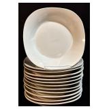 Royal Norfolk Square Dinner Plates - 12 Pack, 8.5 in Across, 1 in Tall