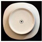 Royal Norfolk Square Dinner Plates - 12 Pack, 8.5 in Across, 1 in Tall