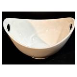 Strawberry Street Oval Bowls (2) & HB Oval Dish - White Ceramic Serving Set