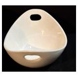 Strawberry Street Oval Bowls (2) & HB Oval Dish - White Ceramic Serving Set