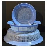 Colanders - Extra-Large Set, 16.5 in Diameter (Lot of 3)