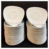 Certified International Divided Ceramic Serving Dish with Chrome Rack