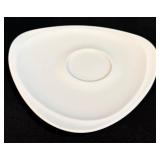 Certified International Divided Ceramic Serving Dish with Chrome Rack