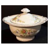 Vintage National China Patricia Pattern Dinner Plates (6) & Covered Dish - Made in Japan